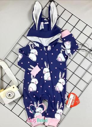 Ромпер з капюшоном, двунитка "murat baby"