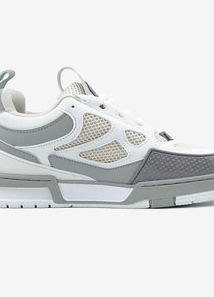 Louis vuitton skate sneaker white grey 40 (7 us) 3