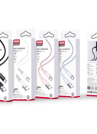 Кабель usb xo nb225 silicone two-color type c