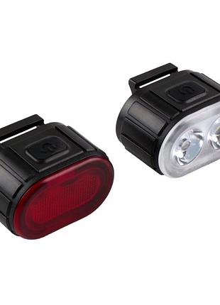 Велофонарь 078 2led ipx4 waterproof 6 modes