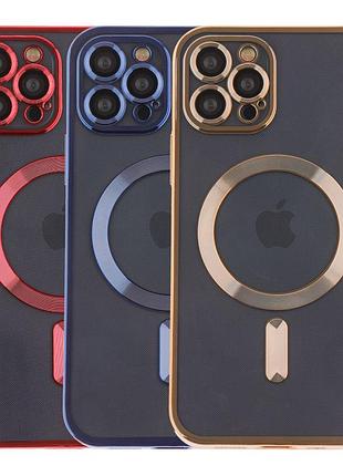 Чохол tpu metallic full camera with magsafe для iphone 12 pro max