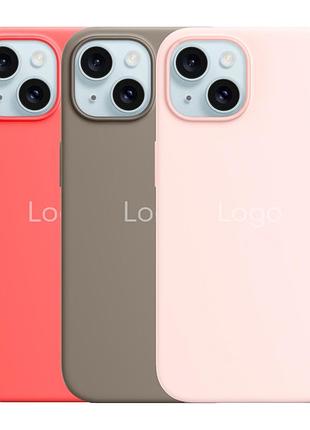 Чохол silicone case with magsafe для iphone 15
