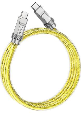 Кабель usb hoco u113 solid silicone 100w type-c to type-c 4