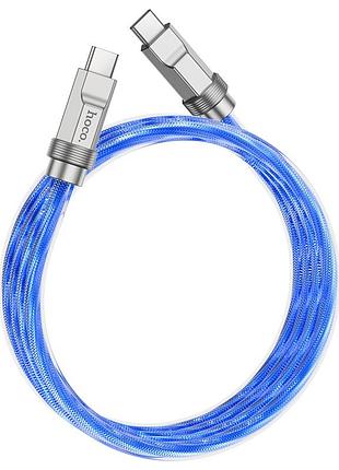 Кабель usb hoco u113 solid silicone 100w type-c to type-c 6