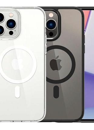 Чохол tpu+pc spigen ultra hybrid with magsafe для iphone 12/12 pro