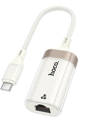 Переходник hoco ua41b type-c to ethernet adapter (100 mbps)