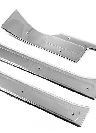 Накладки на пороги omsaline нержавеющая сталь для peugeot bipper 4 двери хромированные защитные элементы dm-11