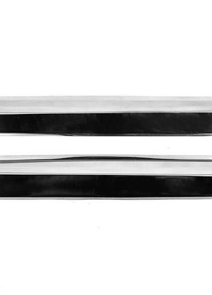 Накладки на пороги carmos для ford courier 2014-2023 2шт хромовані самоклеючі для захисту від пошкоджень dm-11