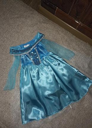 Карнавальное платье эльзы, холодное сердце, фрезен, 3-4 года