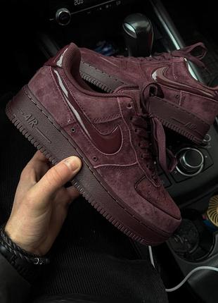 Nike air force 1 burgundy crush