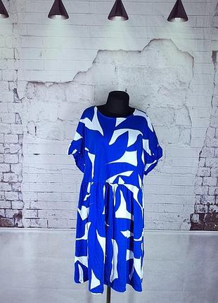 Сукня батал бохо трикотаж котон