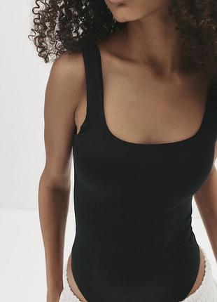 Полиамидное боди майка pull&bear