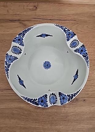 Большая цветочная пепельница – royal delft – 1953
