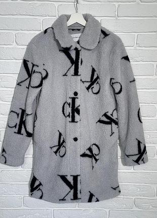 Пальто -шерпа calvin klein