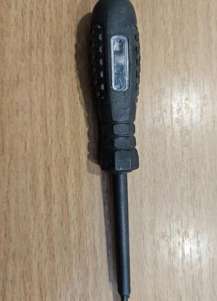 Отвертка - тестер напряжения 70-600 (grey) (отражает фазу и ноль)