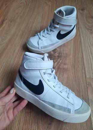 Високі кеди nike blazer на липучках хайтопи черевики