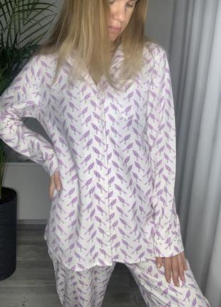 Остання! жіноча фланелева піжама домашній костюм українського бренда aiza.