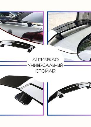 Антикрыло универсальный спойлер hyundai i10 хюндай ай10 для крышки багажника черный глянец