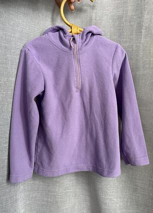 Флісова кофта фліска для дівчинки 5-6 років 110/116рр