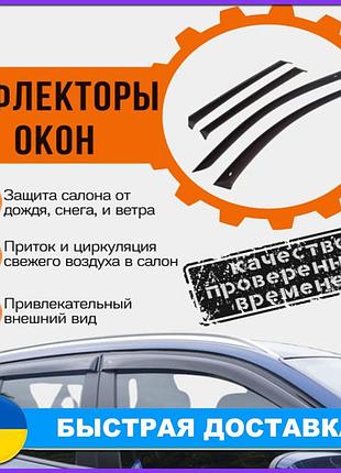 Дефлектори бокових вікон peugeot 1007 3d 2005-2009 вітровики