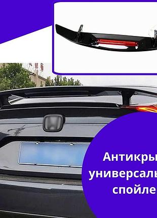 Антикрыло универсальный спойлер honda accord хонда аккорд для крышки багажника черный глянец