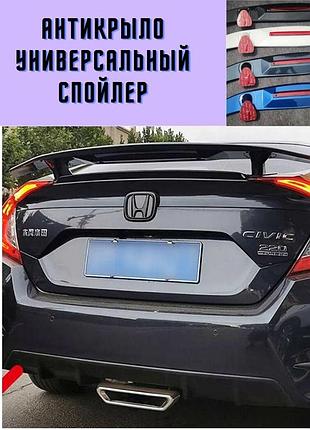 Антикрыло универсальный спойлер mazda millenia мазда милления для крышки багажника черный глянец