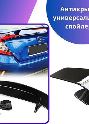 Антикрыло универсальный спойлер peugeot 605 пежо для крышки багажника черный глянец