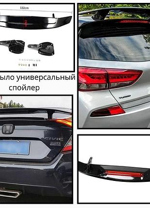 Антикрыло универсальный спойлер faw besturn x40 фав для крышки багажника черный глянец