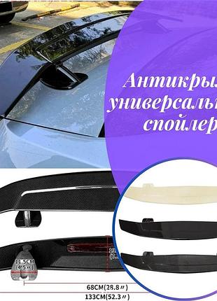 Антикрыло универсальный спойлер toyota sienna тойота сиенна для крышки багажника черный глянец