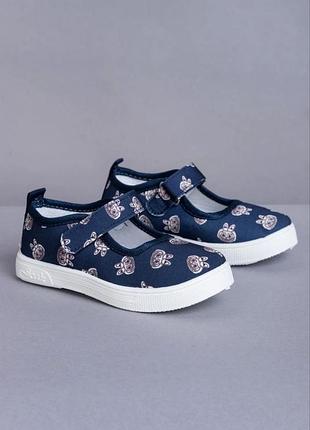 Капці в садочок для дівчаток, мокасини