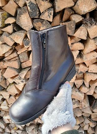 Шкіряні черевики теплі