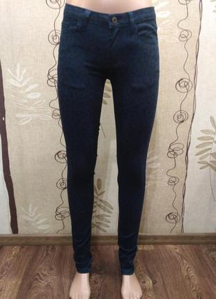 Vila clothes синие джинсы скинни