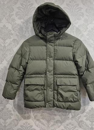 Пуховик uniqlo kids down parka 7-8 лет