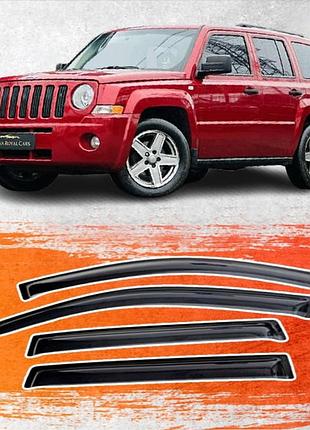 Дефлектори бічних вікон jeep patriot джип патріот 2007-2016 вітровики