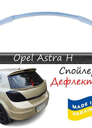 Спойлер opel astra h опель астра н хечбек 5 дверей нижний антикрыло на дверь ляда.