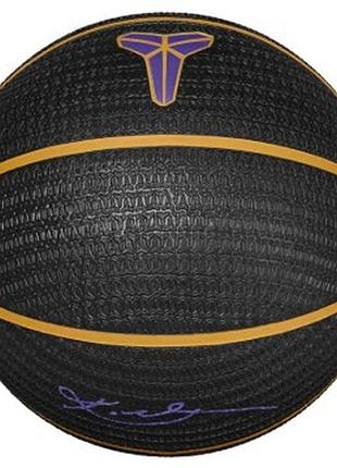 Мяч баскетбольный nike nike playground 8p k bryant deflated black/university gold/court purp size 7