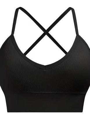 Спортивний топ, s, чорний