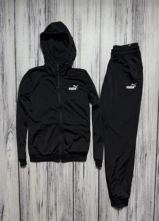 Puma спортивный костюм оригинал чёрный xs размер