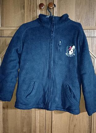 Стеганая флиска куртка микки