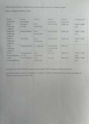Раундап екстра 20л 7