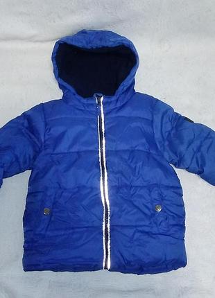 Тепла курточка-пуховик для хлопчика віком 2-3 роки