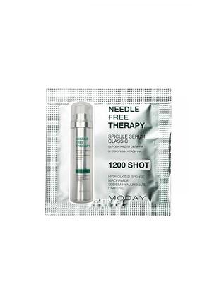 Сироватка для обличчя moday needle-free therapy spicule serum 1200 shot зі спікулами, ніацинамідом, кофеїном та гіалуроновою