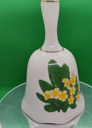 🔔 колекційний порцеляновий дзвоник «лютий. первоцвіт» (англія, danbury mint) - 9 be da