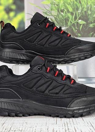 Кроссовки мужские текстильные bayota черные демисезонные 6072