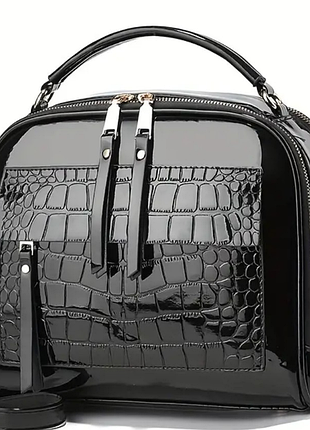 Чорна сумка через плече