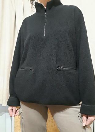 Кофта флисовая свитшот оверсайз 3