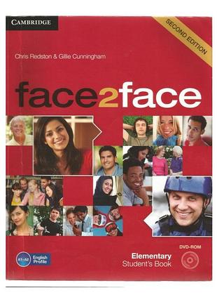 Учебник английского языка face2face second edition starter student's book with dvd-rom