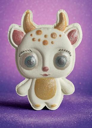 Новорічна бомбочка для ванни "чарівне оленя" 3d з фруктовим ароматом 130 г