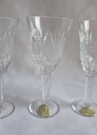 Три кришталеві вінтажні чарки
