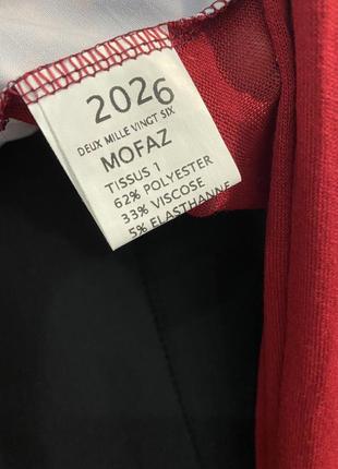 Блуза красная 2026 франция4 фото